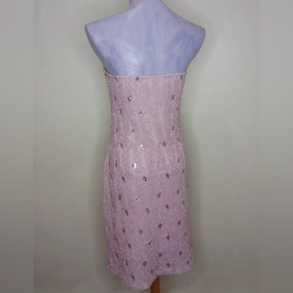 Forever 21 Strapless Sequin Lace Bodycon Dress XL - Picture 4 of 8